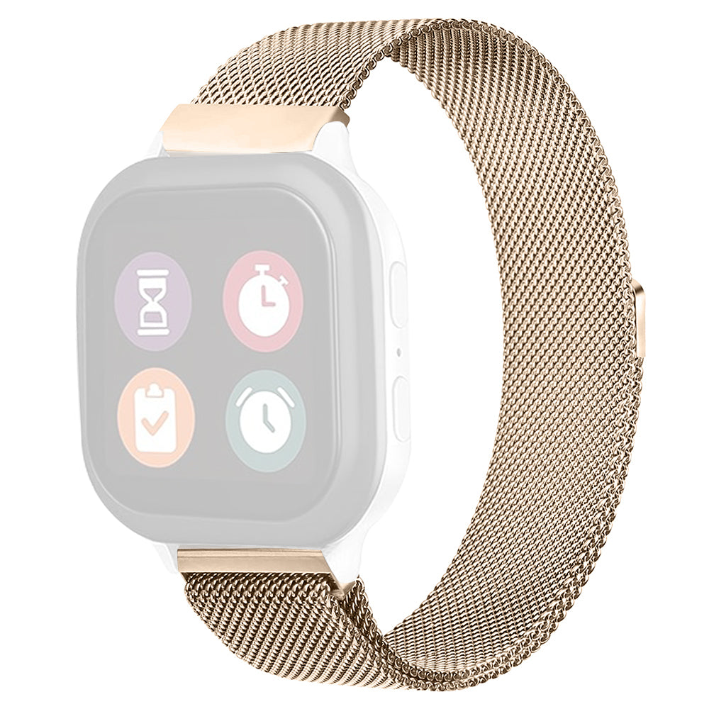 For Verizon GizmoWatch Disney Edition Stainless Steel Watch Band Magnetic Milanese Mesh Strap - Vintage Gold For Verizon GizmoWatch Disney Edition Stainless Steel Watch Band Magnetic Milanese Mesh Strap - Vintage Gold